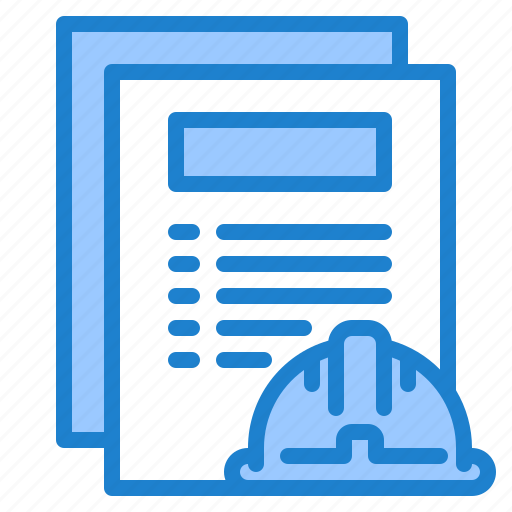 Construction, data, document, file, helmet icon - Download on Iconfinder