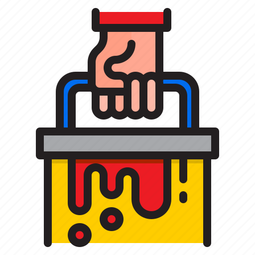 Brush, bucket, color, paint icon - Download on Iconfinder