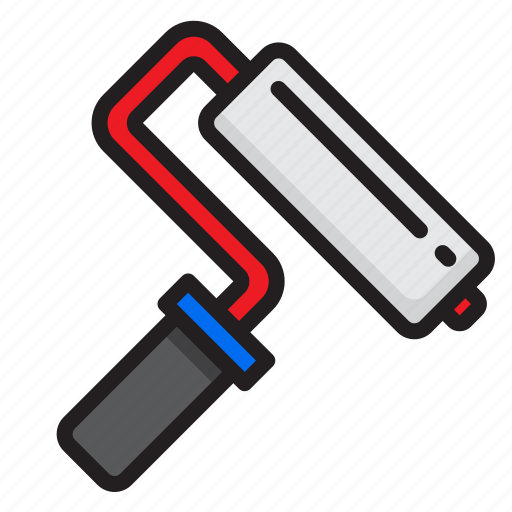 Brush, color, paint, roller icon - Download on Iconfinder