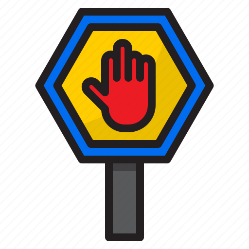 Arrow, direction, road, sign, stop, traffic icon - Download on Iconfinder