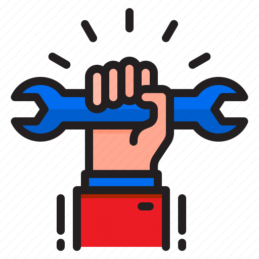 Construction, hand, tool, union, wrench icon - Download on Iconfinder