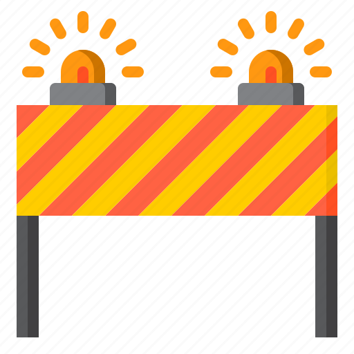 Barrier, construction, sign, traffic, warning icon - Download on Iconfinder