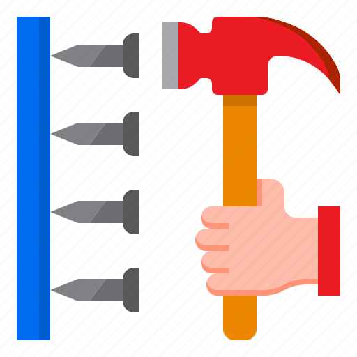 Construction, hammer, nail, repair, tools icon - Download on Iconfinder