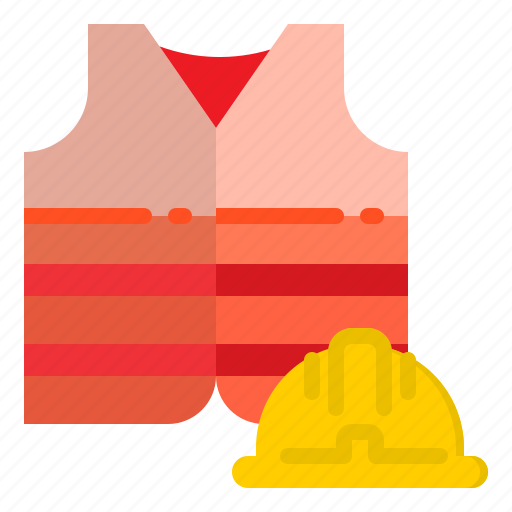 Clothing, helmet, protector, safety, vest icon - Download on Iconfinder