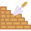 brick, wall, construction, masonry