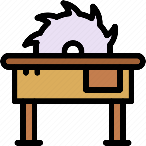 Saw, machine, circular, carpentry, wood, cutter icon - Download on Iconfinder