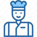 chef, hat, avatar, user, man