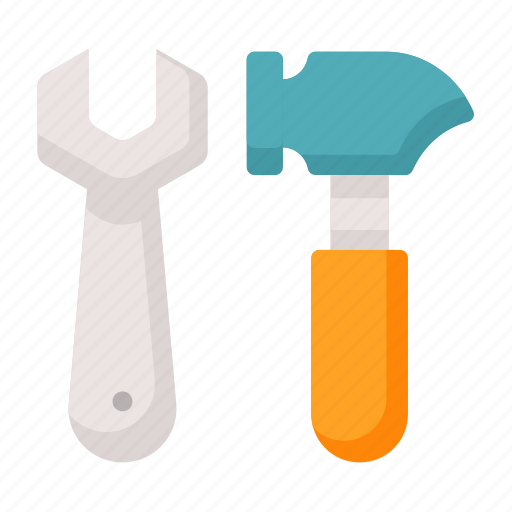 Hammer, wrench, tool, repair icon - Download on Iconfinder