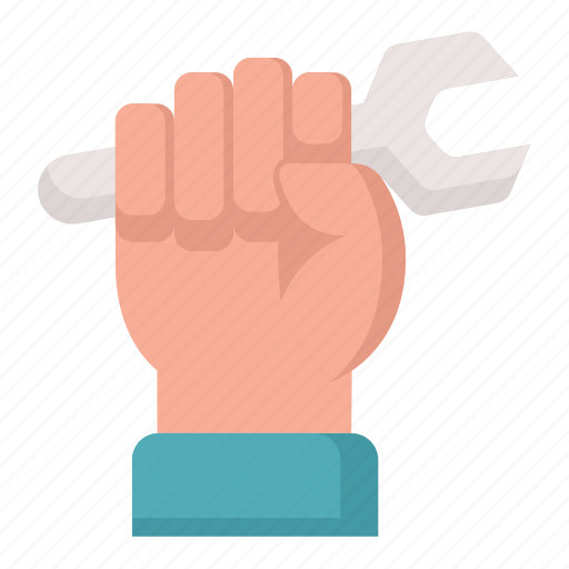 Labour, hand, wrench, fist icon - Download on Iconfinder