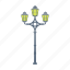 lamp, lamppost, lantern, light, source, street pole 