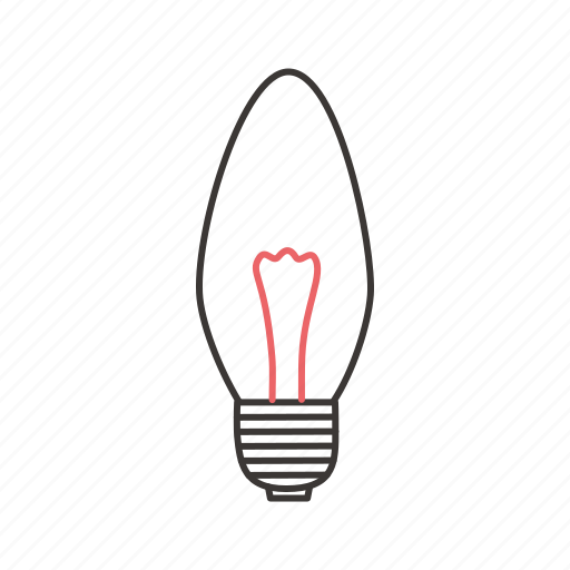 Incandescent lamp, incandescent light bulb, lamp, light, electric, lightning icon - Download on Iconfinder
