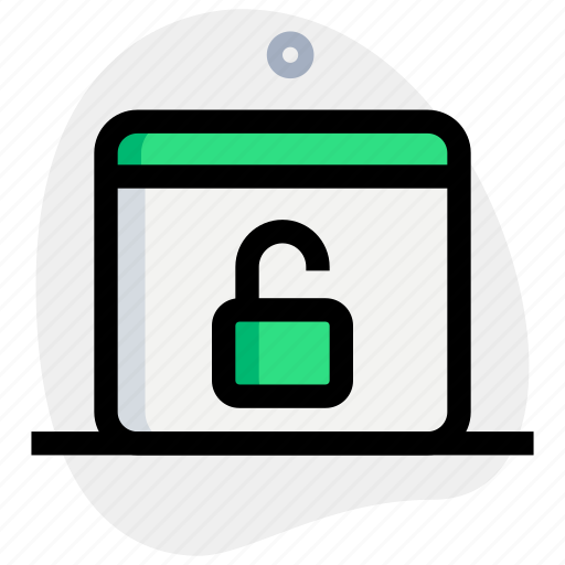 Landing, page, unlock, shield icon - Download on Iconfinder