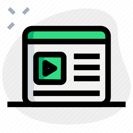 Landing, page, video, player icon - Download on Iconfinder