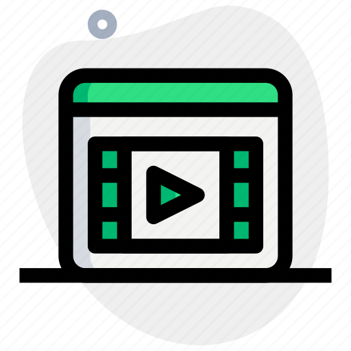 Landing, page, video, play icon - Download on Iconfinder