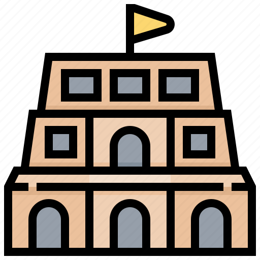 Building, gediminas, landmark, vilnius icon - Download on Iconfinder