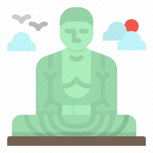 Buddha, daibutsu, great, japan, kamakura icon - Download on Iconfinder