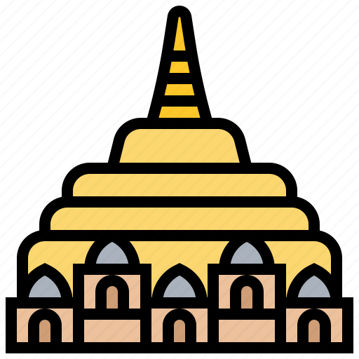 Golden, myanmar, pagoda, shwedagon, temple icon - Download on Iconfinder