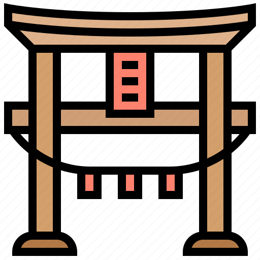 Construction, gate, iconic, japan, torii icon - Download on Iconfinder