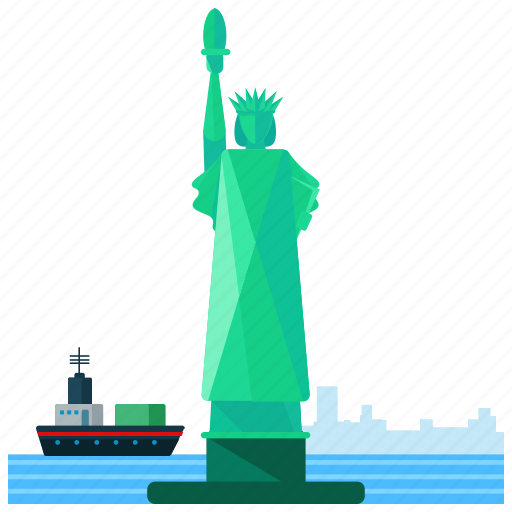 America, lady, landmarks, librety, new york icon - Download on Iconfinder
