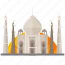 india, landmarks, mahal, taj