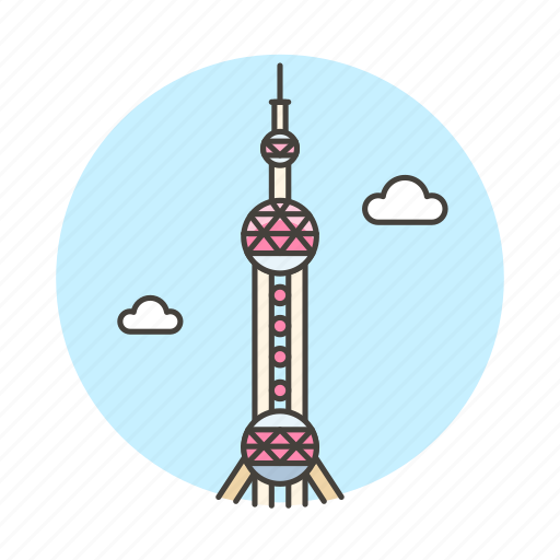 Architecture, china, landmarks, national, oriental, pearl, shanghai icon - Download on Iconfinder