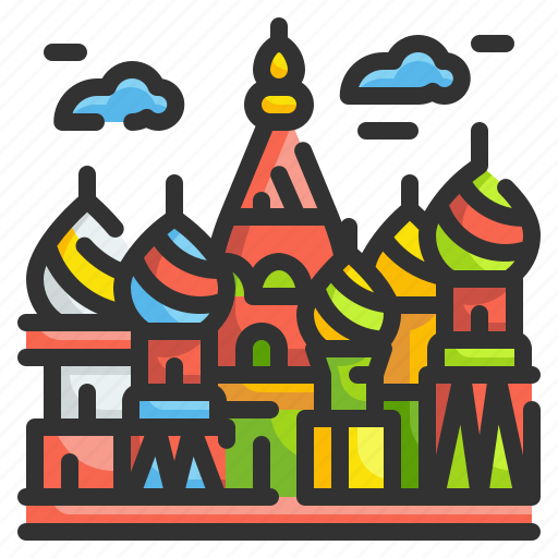 Basil, cathedral, landmark, moscow, of, russia, saint icon - Download on Iconfinder