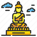 asia, buddha, great, landmark, monuments, statue, thailand 