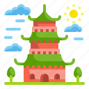 architectonic, asia, building, china, landmark, monuments, pagoda 