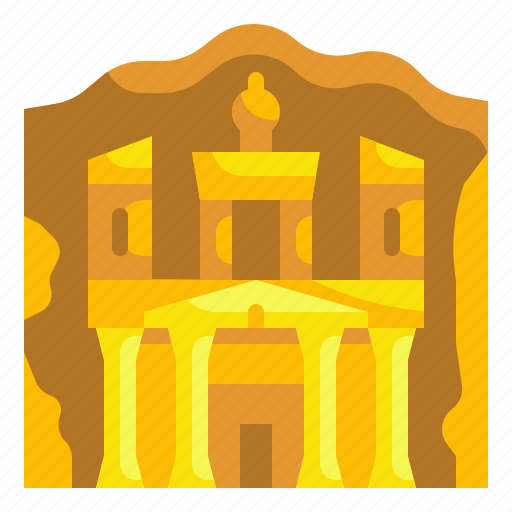 Architecture, building, gate, jordan, landmark, petra, rome icon - Download on Iconfinder
