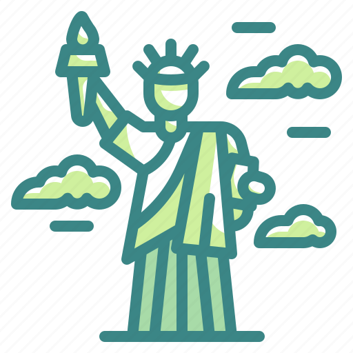 America, architectonic, landmark, liberty, monument, new, york icon - Download on Iconfinder
