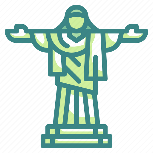 Architectonic, brazil, christ, landmark, redeemer, rio, statue icon - Download on Iconfinder