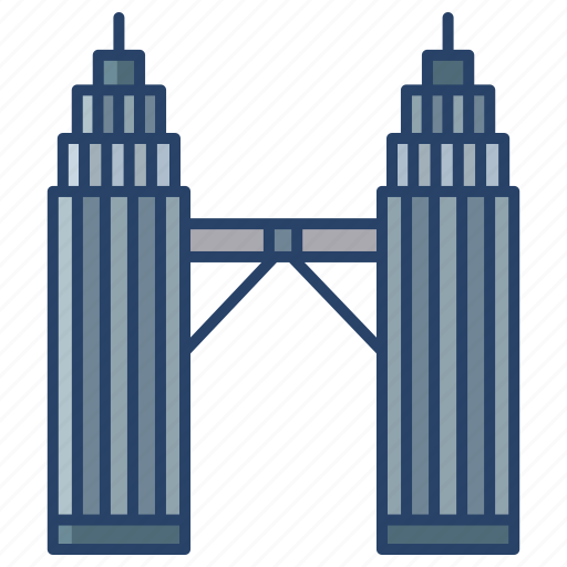 Petronas, twin, tower icon - Download on Iconfinder