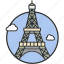 eiffel, france, landmark, paris, sight, tourism, tower 