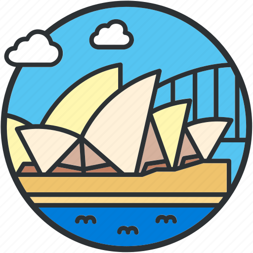 Australia, house, landmark, opera, sight, sydney, tourism icon - Download on Iconfinder