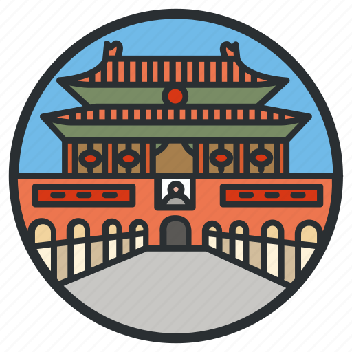 Beijing, china, city, forbidden, landmark, square, tiananmen icon - Download on Iconfinder