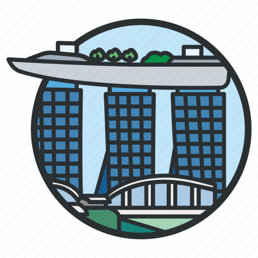Bay, casino, hotel, marina, resort, sands, singapore icon - Download on Iconfinder