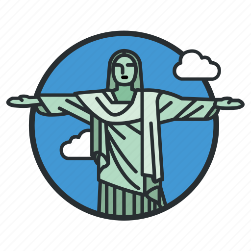 Art, brazil, christ, deco, landmark, redeemer, statue icon - Download on Iconfinder
