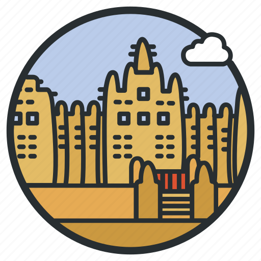 Adobe, banco, building, djenne, great, mali, mosque icon - Download on Iconfinder