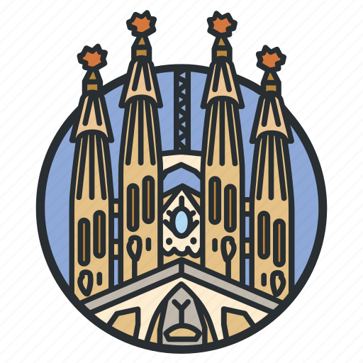 Basilica, cathedral, catholic, church, gaudi, roman, spain icon - Download on Iconfinder
