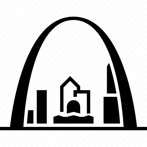 Gateway arch, landmark, missouri, monument, st. louis, travel, united states icon - Download on Iconfinder