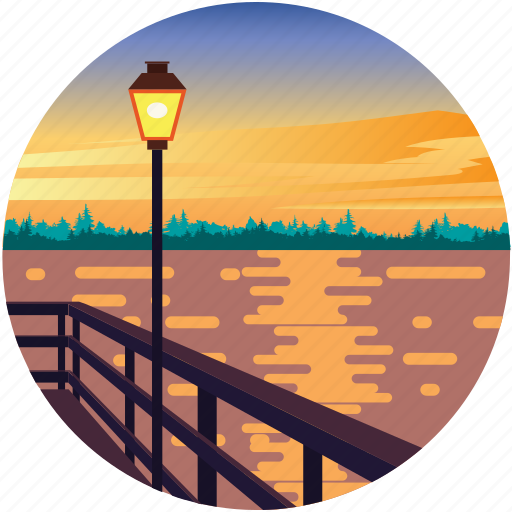 Landscape, ocean, sea, evening icon - Download on Iconfinder
