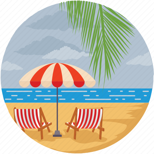 Beach, beach sand, landform, landscape, ocean, sea icon - Download on Iconfinder