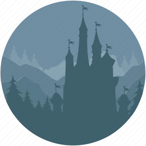 Building, castle, horror, landscape, mountains, night icon - Download on Iconfinder