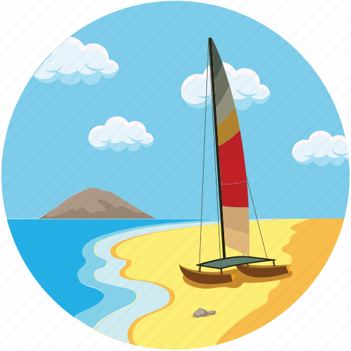 Beach, island, mountain, nature, sea, seaside icon - Download on Iconfinder
