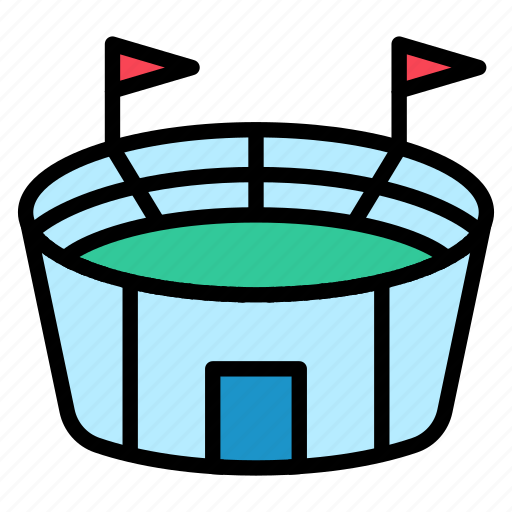 Architecture, buildings, construction, sport, stadium icon - Download on Iconfinder