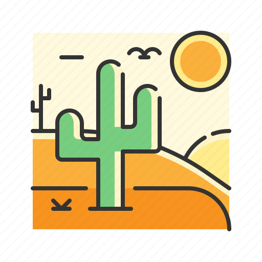 Cactus, desert, landscape, nature, sand icon - Download on Iconfinder