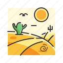cactus, desert, environment, nature, plant, road, street