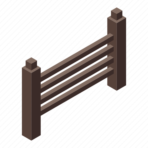 Business, cartoon, fence, isometric, logo, retro, wooden icon - Download on Iconfinder