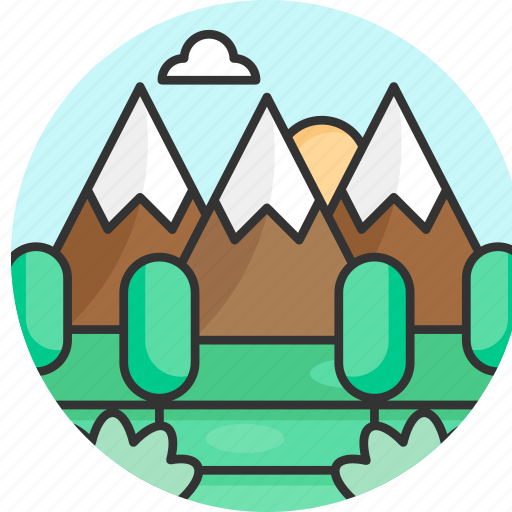 Mountain, snow, landscape, nature, altitude icon - Download on Iconfinder