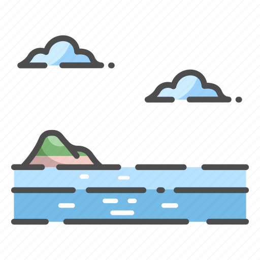 Cloud, landscape, nature, ocean, sea, travel, water icon - Download on Iconfinder